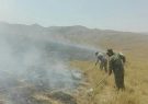 مهار آتش سوزی مراتع گنداب توسط نیروهای منابع طبیعی درگز