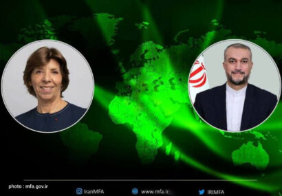گزارش توییتری امیرعبداللهیان از دیدار و گفتگو با وزیر خارجه فرانسه